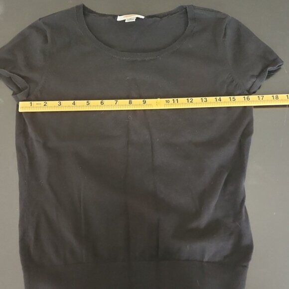 Talbots Black Short Sleeve Top MP - Picture 6 of 7